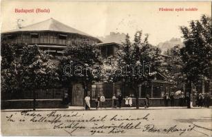 1916 Budapest I. Krisztinaváros, Alagút utca, Fővárosi nyári színkör (Budai színkör). Sik felvétele (apró szakadás / tiny tear)