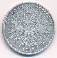 Ausztria 1913. 2K Ag "Ferenc József" T:2 
Austria 1913. 2 Corona Ag "Franz Joseph&qu...