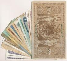 20db-os vegyes külföldi bankjegy tétel, közte Csehszlovákia, Etiópia, Románia T:III,III-
20pcs of v...