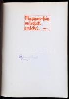 Divald Kornél: Magyarország művészeti emlékei. Bp., 1927, Kir. M. Egyetemi Nyomda. Kiadói félvászon ...