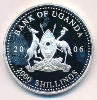 Uganda 2006. 2000Sh Ag "A labdarúgás halhatatlanjainak csarnoka - Magyarország 1960-as évek / A...