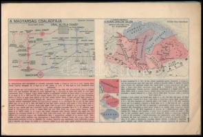 1943 Magyarország "kistérképei", kiadja a M.Kir. Honvéd Térképészeti Intézet, jó állapotba...