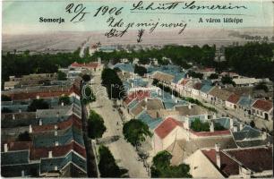 1906 Somorja, Samorín; a város látképe. Kassay és Németh kiadása / general view (Rb)