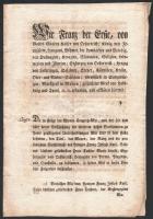 1818 I. Ferenc császár nyomtatott, német nyelvű oklevele lánya, Mária Lujza korábbi francia császárné fiának, Franz Joseph Karl Bonaparténak (II. Napóleon) reichstadti hercegi kinevezéséről és címeradományáról, nyomtatott példány, kis sérülésekkel, 4 p.