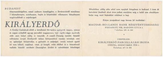 Tálcán hozzuk Önnek az egyetlen ideális vagyonszerzési lehetőséget! Királyerdő Parcellázási Iroda ki...