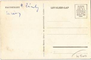 Nagysurány, Surany; Állami polgári és elemi iskola, plébániatemplom, községháza, utca, Városi szállo...