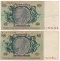 Németország / Weimari Köztársaság 1929. 10M + Német Harmadik Birodalom 1933. 50M (2x) + 1935. 100M T...