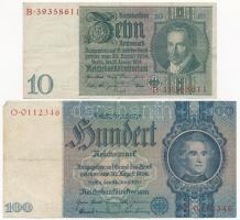 Németország / Weimari Köztársaság 1929. 10M + Német Harmadik Birodalom 1933. 50M (2x) + 1935. 100M T...