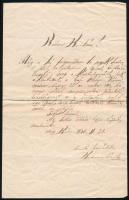 1880 Azonosítatlan személy Nagykátáról írt levele barátjának, érdekes tartalommal
