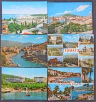Kb. 700 db MODERN külföldi városképes lap / Cca. 700 modern European town-view postcards