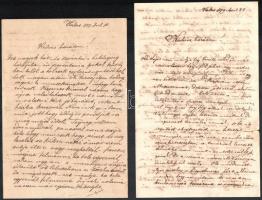 1877-1882 9 db Kiskunhalasról írt családi levél, számos érdekességgel a mindennapokról