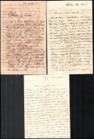 1877-1882 9 db Kiskunhalasról írt családi levél, számos érdekességgel a mindennapokról