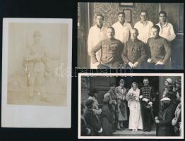 cca 1911-1945 Katonai fotólapok, 7 db, némelyik feliratozva, 9×14 cm