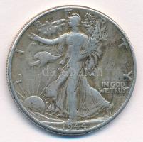 Amerikai Egyesül Államok 1944. 1/2$ Ag Walking Liberty T:2-  USA 1944. 1/2 Dollar Ag Walking Liberty C:VF  Krause KM#142