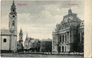 1907 Nagyvárad, Oradea; Szent László tér, Városháza, Görögkatolikus püspöki palota. Kiadja Rákos Vilmos / square, town hall, Greek Catholic bishop's palace (EK)