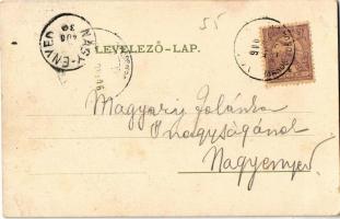 1900 Marosvásárhely, Targu Mures; M. kir. 9. honvéd huszárlaktanya. Raichardsperg J. és Társa kiadás...