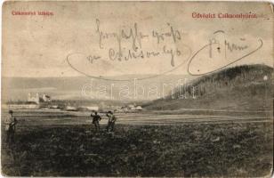 1907 Csíksomlyó, Sumuleu Ciuc; látkép. Kiadja Szvoboda József. Biró József fényképész felvétele / general view (EK)