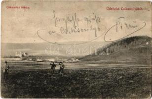 1907 Csíksomlyó, Sumuleu Ciuc;  látkép. Kiadja Szvoboda József. Biró József fényképész felvétele / general view (EK)