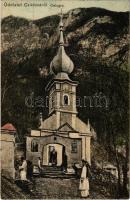 1916 Csiklovabánya, Németcsiklova, Csiklóbánya, Csiklova, Ciclova Montana; Kalugra ortodox kolostor. Kiadja Káden József / Manastirea Calugara / Romanian Orthodox monastery (Rb)