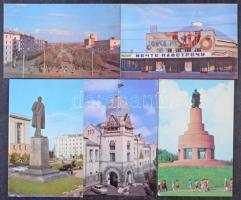 Kb. 700 db MODERN magyar és külföldi városképes lap / Cca. 700 modern Hungarian and European town-view postcards