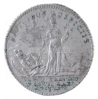 Ausztria  1764. "II. József német királlyá koronázása emlékére" Ag zseton (2,5g/22mm) T:2,...