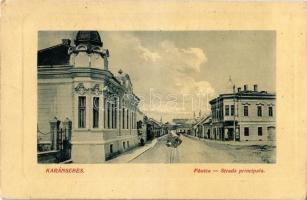 1911 Karánsebes, Caransebes; Fő utca, üzlet. W. L. Bp. 2769. / Strada principala / main street, shops (EK)