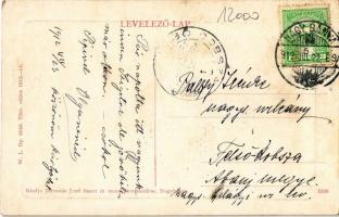 1912 Nagybánya, Baia Mare; Festő iskola, festők alkotás közben. W. L. Bp. 6046. Kiadja Jeremiás Jenő...