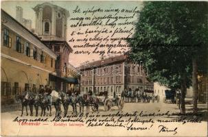 1906 Temesvár, Timisoara; Erdélyi laktanya, K.u.K. katonák / K.u.K. military barracks, soldiers, cavalry (fl)