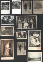 cca 1900-1950 Vegyes fotó tétel, strand, tenisz, családi képek, 50 db, 5×3 és 14,5×10 cm közötti mér...
