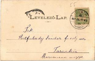 1902 Zombor, Sombor; Vadászkürt szálloda és kávéház, Polgári kaszinó. Kiadja Bruck Sándor / hotel an...