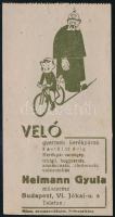 Heimann Gyula kerékpár-kereskedő számolócédulája