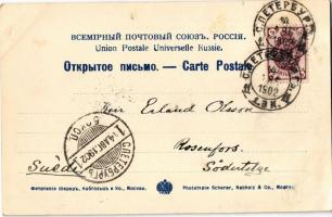 1902 Moscow, Moskau, Moscou; Maison A. A. Morosoff rue Vosdvijenka / Arseny Morozov Mansion. Phototy...