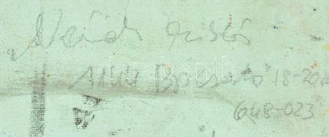 Cs. Németh Miklós (1934-2012): Férfi portré. Olaj, farost, jelzett (hátoldalán), 57×42 cm