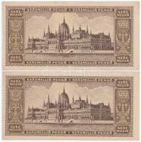 1946. 100.000.000P (2x) sorszámkövetők T:III