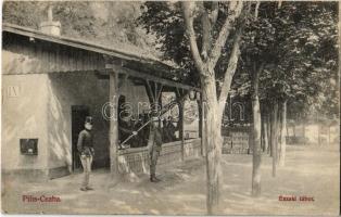 1906 Piliscsaba, Északi tábor, K.u.K. katonák. Kiadja Rigócz József (fl)