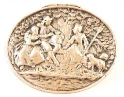 Ezüst szelence, jelzett 51 g 6,5 cm