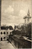 Sopron, Szent Orsolya rendiek intézete, kert és kilátó torony. Stagl fényképész kiadása