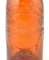 Szalay testvérek első magyar részvénysör Vácz. feliratos sörös üveg / vintage beer bottle 28 cm