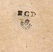 Ezüst (Ag.) zsebóra kulccsal, lánccal, jelzett, működik, bruttó 84,4 g