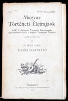 Dr. Dézsi Lajos: Tinódi Sebestyén. Bp.,1912, Magyar Történelmi Társulat,(Athenaeum-ny.), 229 p.+11 t. (ebből 3 kihajtható.) (Magyar Történeti Életrajzok. XXVIII. Évf., II.) Fekete-fehér szövegközti, egészoldalas, és kihajtható illusztrációkkal. Kiadói papírkötés