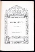 Ferenczi Zoltán: Rimay János. (1573-1631).
Bp. 1911. Athenaeum. 264 l. 8 t.  Magyar Történeti Életr...