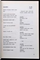 1976 "Egy erkölcsös éjszaka." Technikai forgatókönyv. Hunyady Sándor "Vöröslámpás ház...