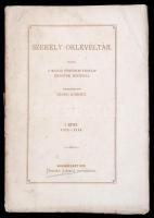 Székely Oklevéltár. Szerk. Szabó Károly Kiadta a Magyar Történelmi Társulat Kolozsvári Bizottsága. I. kötet. 1211-1519. (Hét kötetben teljes, a további kötetek 1898-ig jelentek meg) Kolozsvártt, 1872. Demjén László (K. Papp Miklós ny.) [2] V, 360 p. Kiadói. papírkötés. könyvtest fűzése elvált, két darabban.