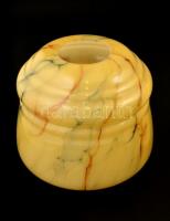 8 db több rétegű lámpabura (három fajta), belső peremen apró csorbákkal, néhányon kívül is apró csor...