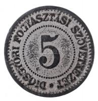 DN "Diósgyőri Fogyasztási Szövetkezet / 5 Tej- és Kávémérés" ezüstözött fém zseton (19mm) ...