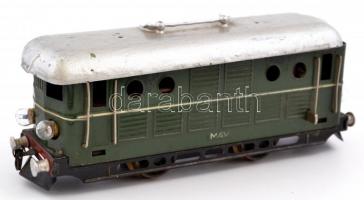 MÁV feliratú régi villamos motorvonat, három személykocsival, viseltes állapotban, hiánytalan, működ...