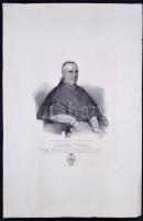 Vurum József (1763- 1838) székesfehérvári, váradi, és nyitrai püspök, litográfia, a szélén kis szaka...