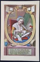 1972 Kunstmappe "Alles für den Durst", Martin Engelrecht rézmetszeteinek színes reprodukci...