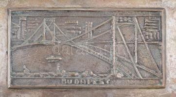 7 db-os fémtárgy tétel: cukorfogó, gyufatartó, cigarettatartó, stb