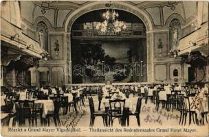 1906 Újvidék, Novi Sad; Redoutensaales Grand Hotel Mayer / Mayer Nagyszálloda és Vigadó, belső / hotel, interior (EK)